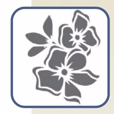 شابلون طرح گل پاپیون کد 94 سایز 20 در 30