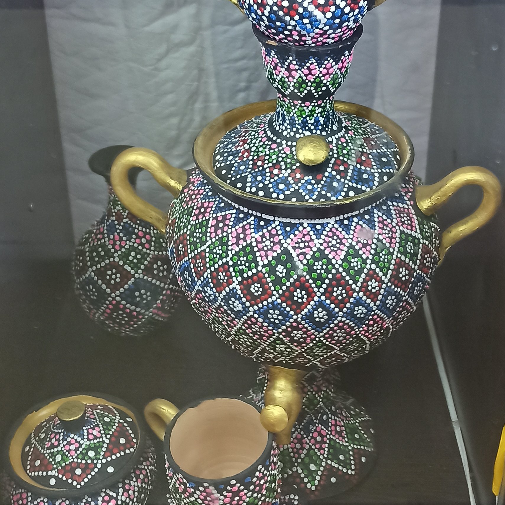 ست سماور نقطه کوب