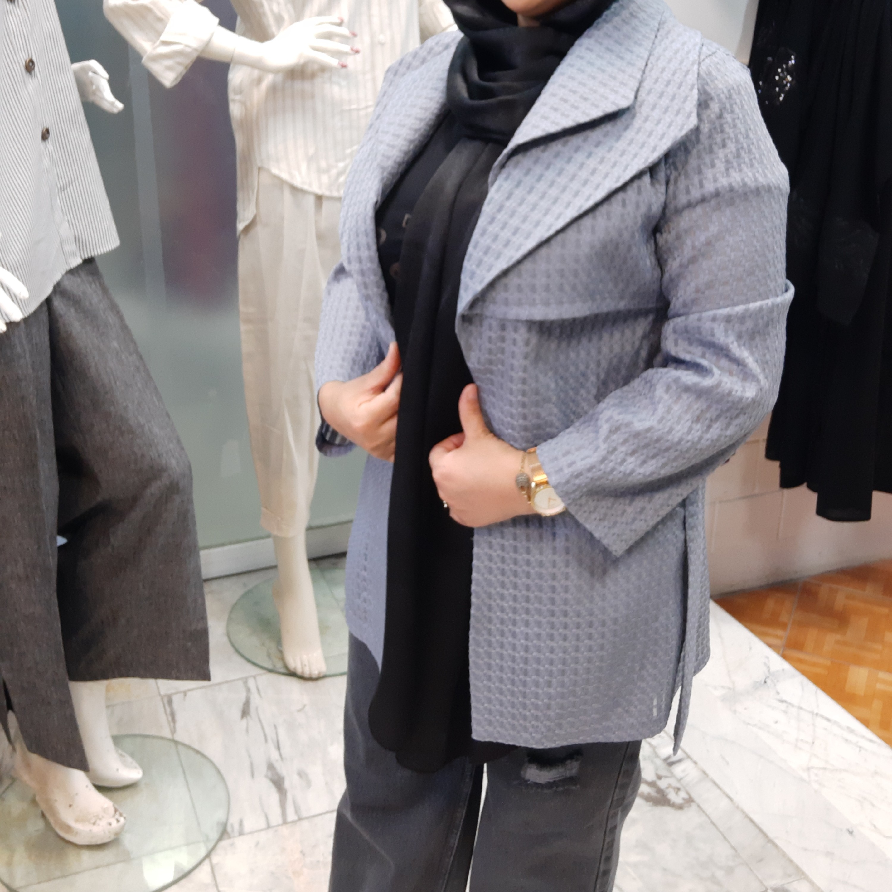 مانتو دو یقه