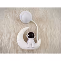 چراغ مطالعه فانتزی، طرح فضانورد، رنگ سفید