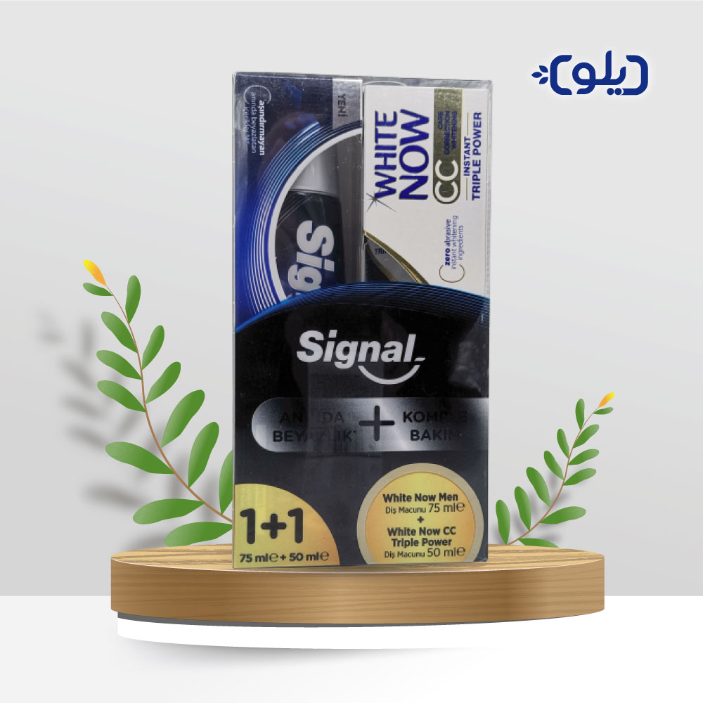 خمیر دندان سیگنال وایت ناو مدل super pure مکمل سفیدکننده CC
