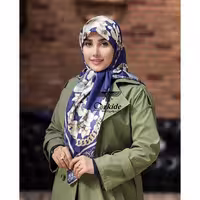 روسری نخ ابریشم گارزا  قواره 130 سانت GK122515