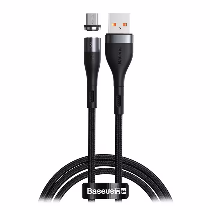 قیمت و خرید کابل تبدیل 1 متری USB به Micro USB بیسوس مدل Zinc Magnetic CAMXC-K01 | یاس ارتباط