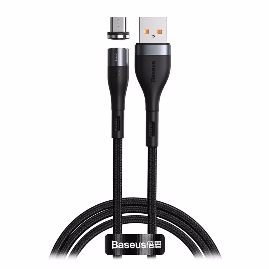 قیمت و خرید کابل تبدیل 1 متری USB به Micro USB بیسوس مدل Zinc Magnetic CAMXC-K01 | یاس ارتباط