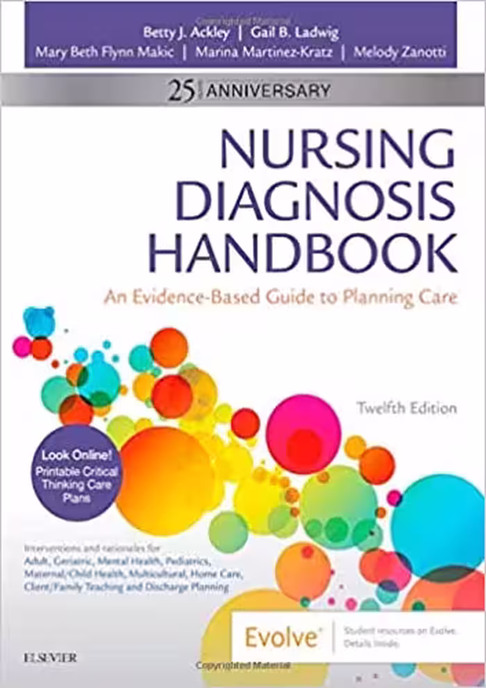 󾕇 دانلود کتاب Nursing Diagnosis Handbook - An Evidence-Based Guide To Planning Care, 12th ed, 2019 - دانلود کتاب های دانشگاهی