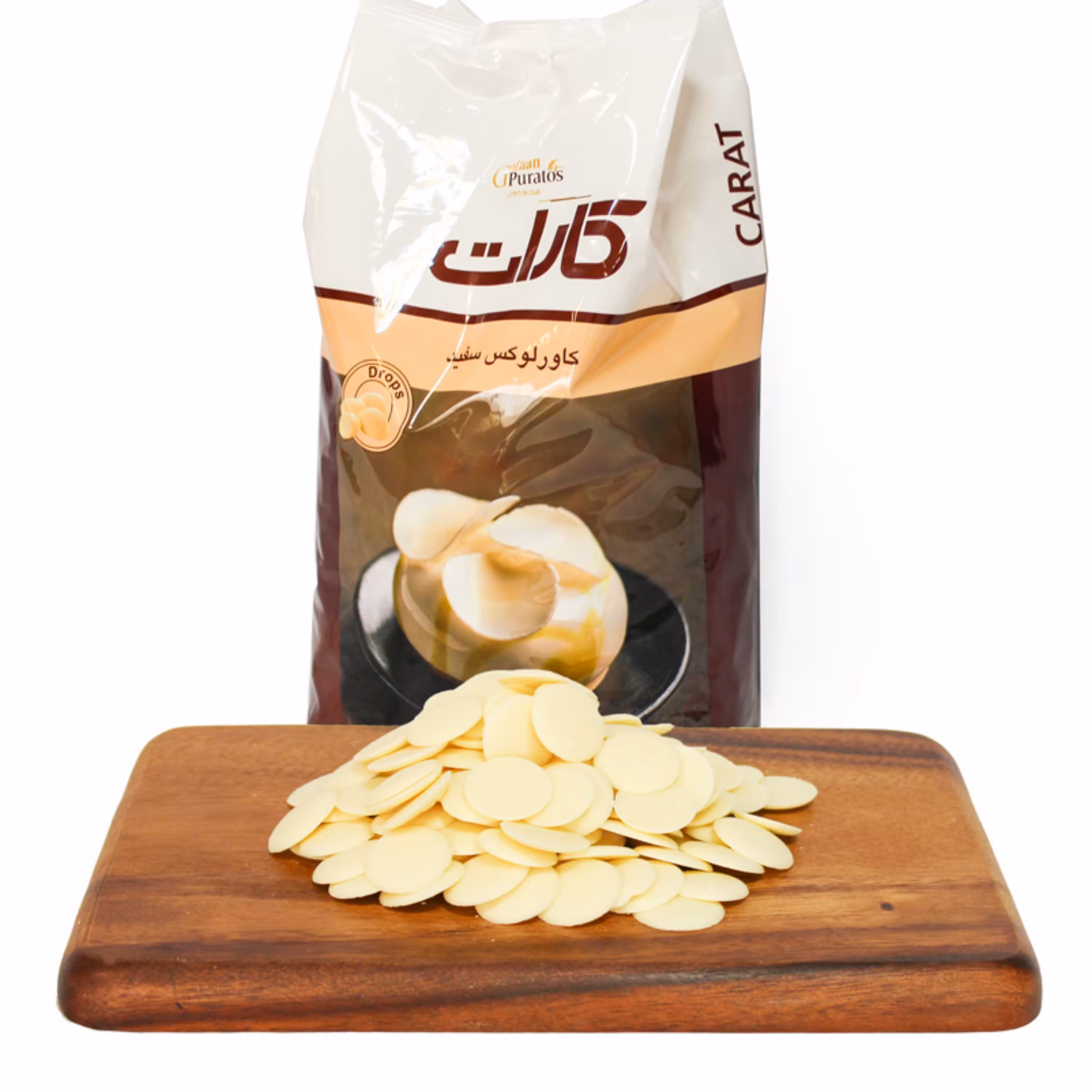 شکلات سکه سفید کارات بسته 150 گرمی