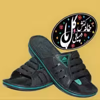 دمپایی مردانه نرم مهراد کاسیو مشکی خط سبز
