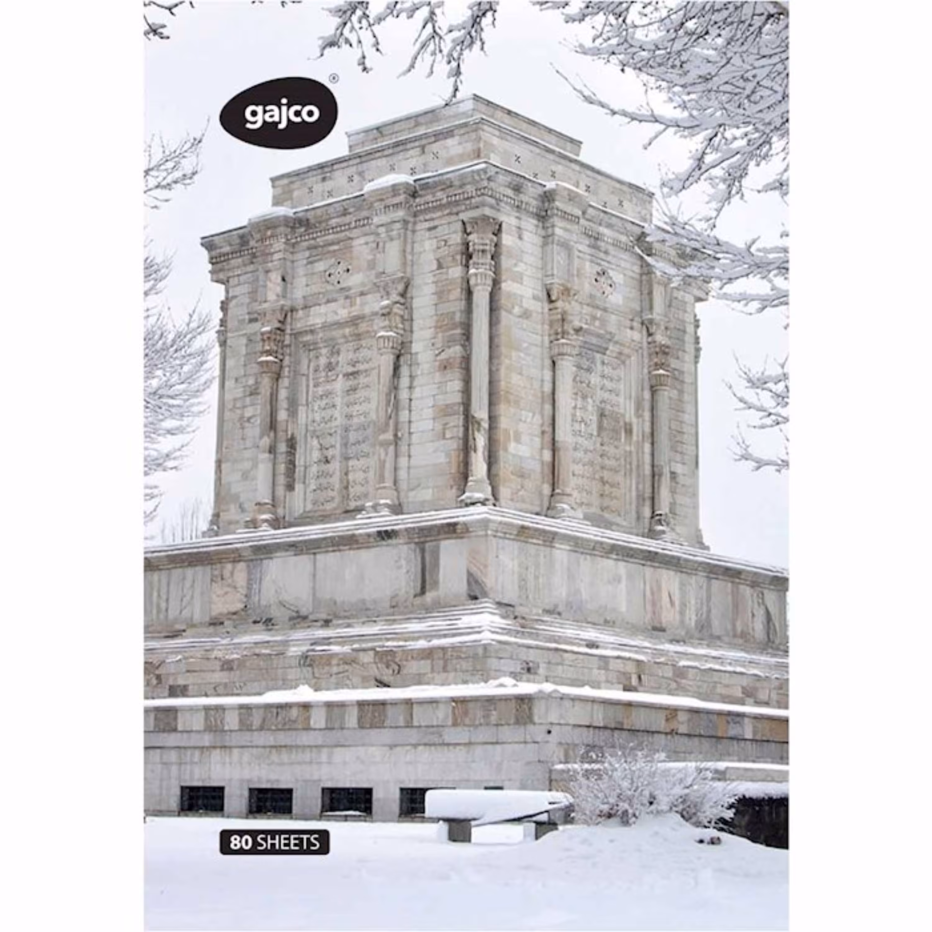 دفتر شکلاتی 80 برگ گاجکو طرح آرامگاه فردوسی 