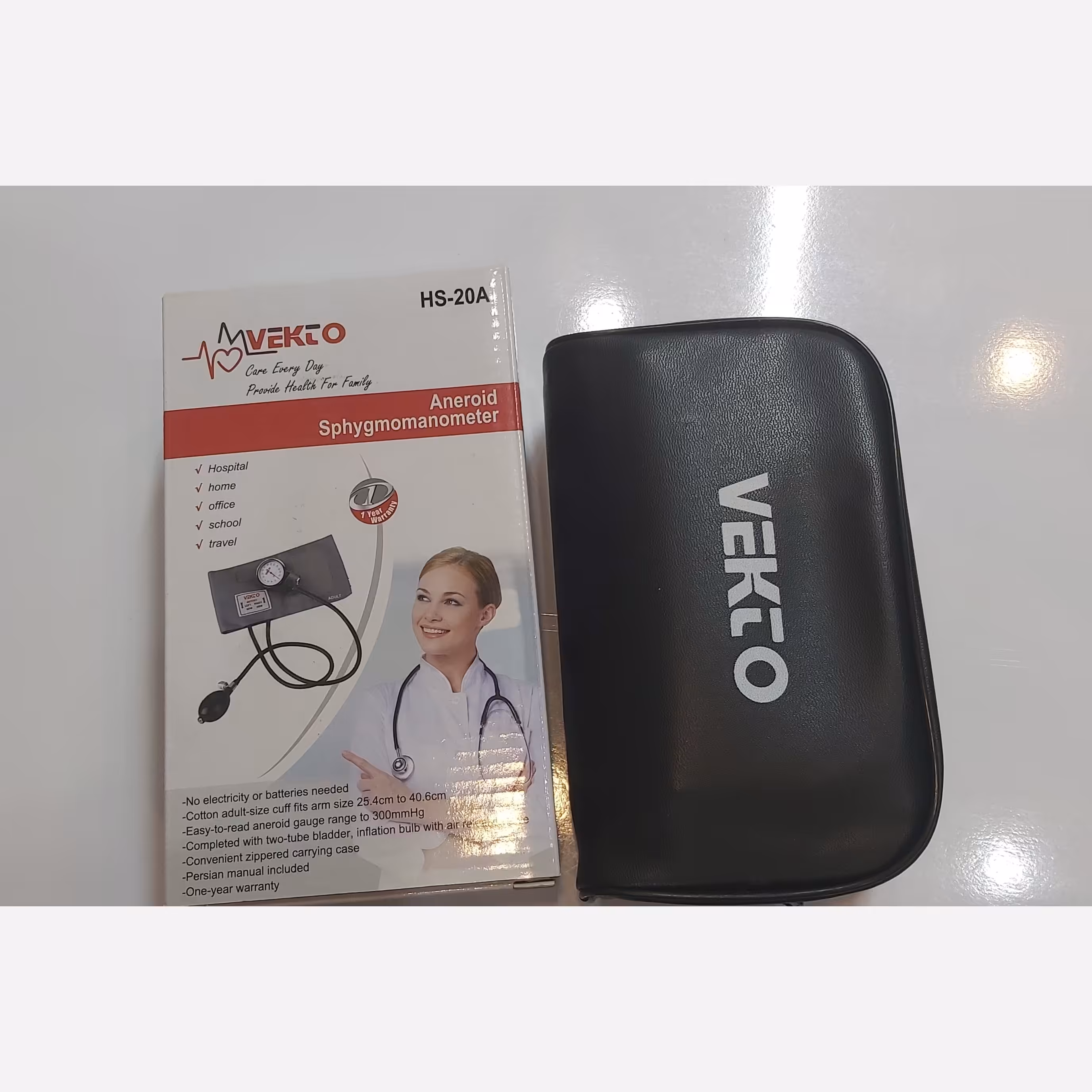 فشارسنج عقربه ای وکتو همراه کیف و بدون گوشی 