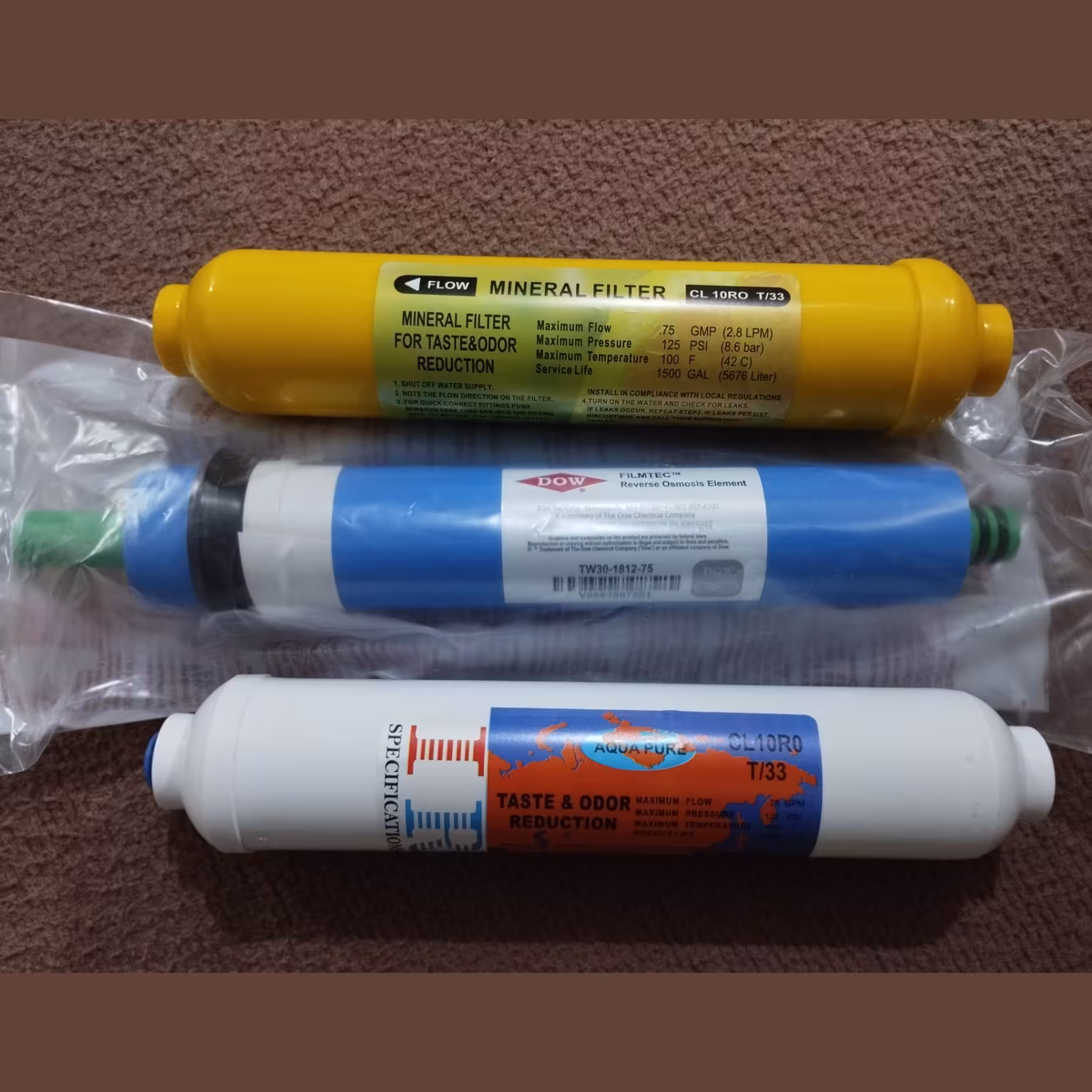 فیلتر های مرحله 4,5,6 دستگاه تصفیه با کیفیت درجه یک ایرانی