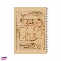 دفتر مشق 100 برگ بامبیلیپ طرح تناسبات طلایی گربه داوینچی کد 5968605