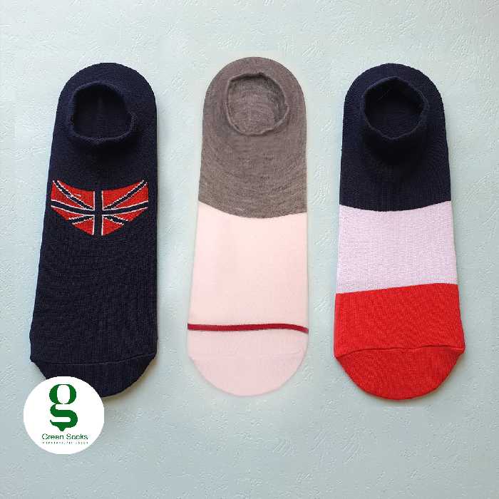 پک 3 عددی جوراب مچی طرح پرچم در 3 طرح و رنگ بندی 