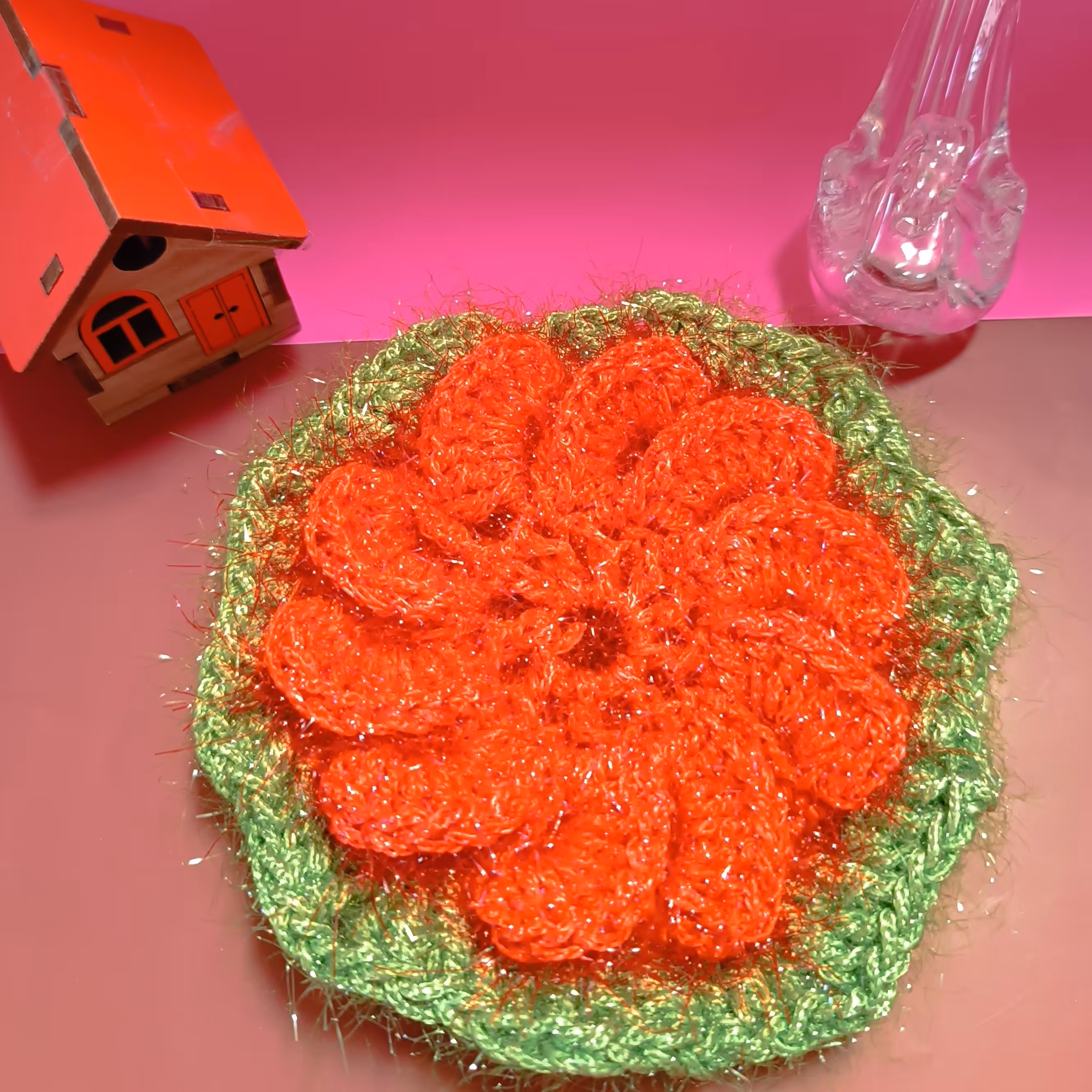 اسکاج بافت طرح گل 