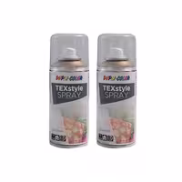 اسپری رنگ پارچه طلایی دوپلی کالر مدل TEXstyle حجم 150میلی لیتر مجموعه 2 عددی