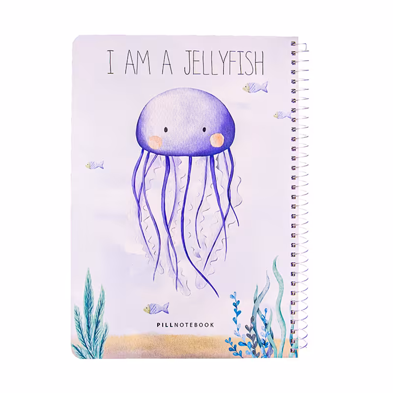 دفتر نقاشی 80 برگ پیل طرح موجودات دریایی