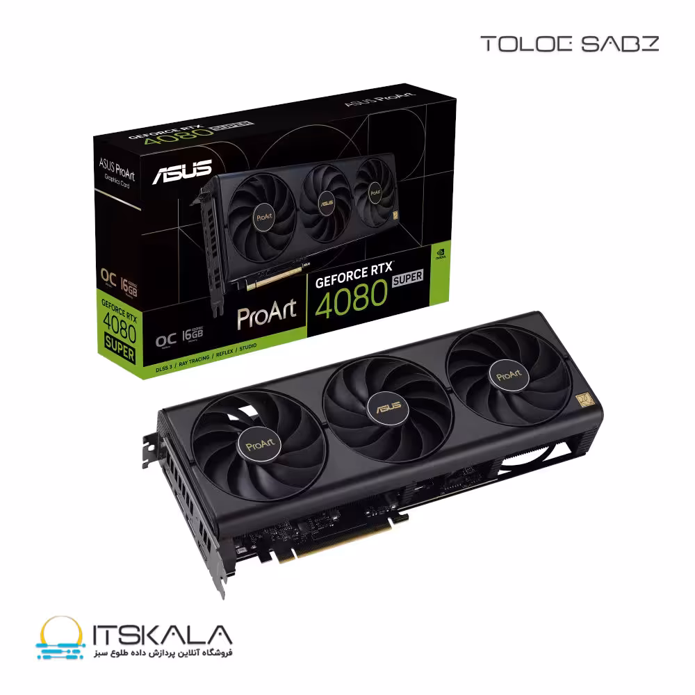 قیمت و خرید کارت گرافیک ایسوس ProArt RTX 4080 SUPER OC 16GB GDDR6X | ITSKALA