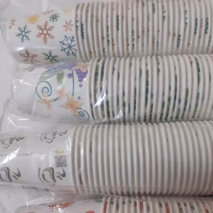 لیوان کاغذی طرح دار یکبار مصرف