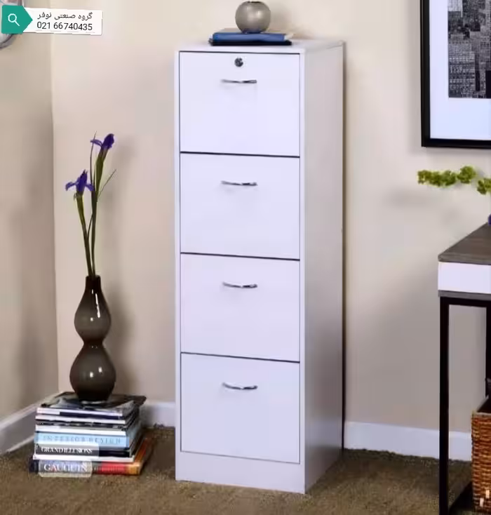 فایل 4 کشو اداری تولید کننده فایل اداری و خانگی فایل اداری- قفسه اداری گروه صنعتی نوفر فایل 4 کشو اداری