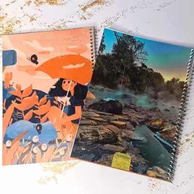 دفتر زبان سیمی 50 برگ