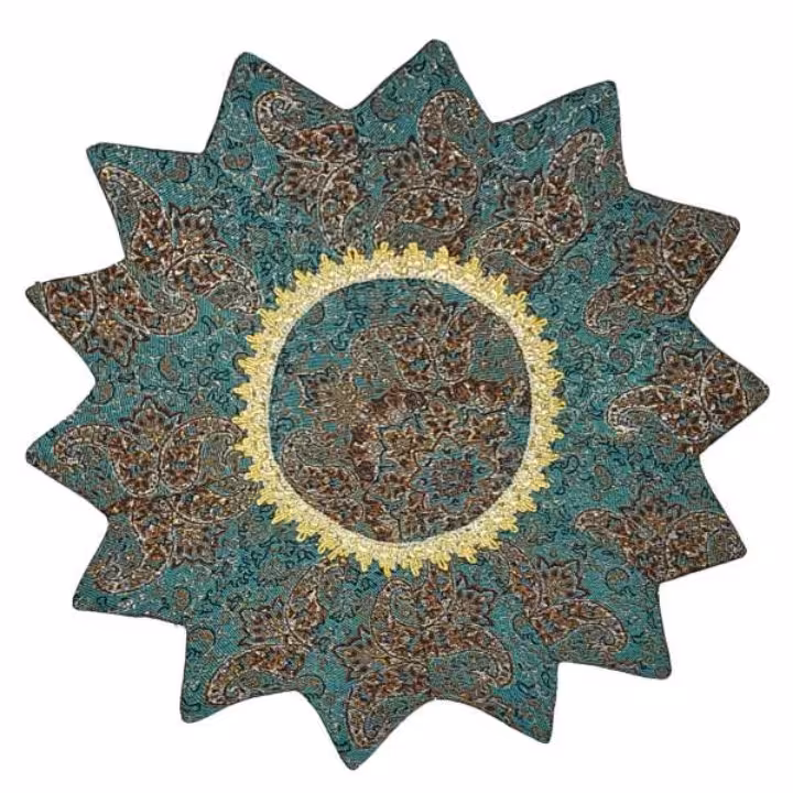 رومیزی ترمه سه عددی مدل خورشید 