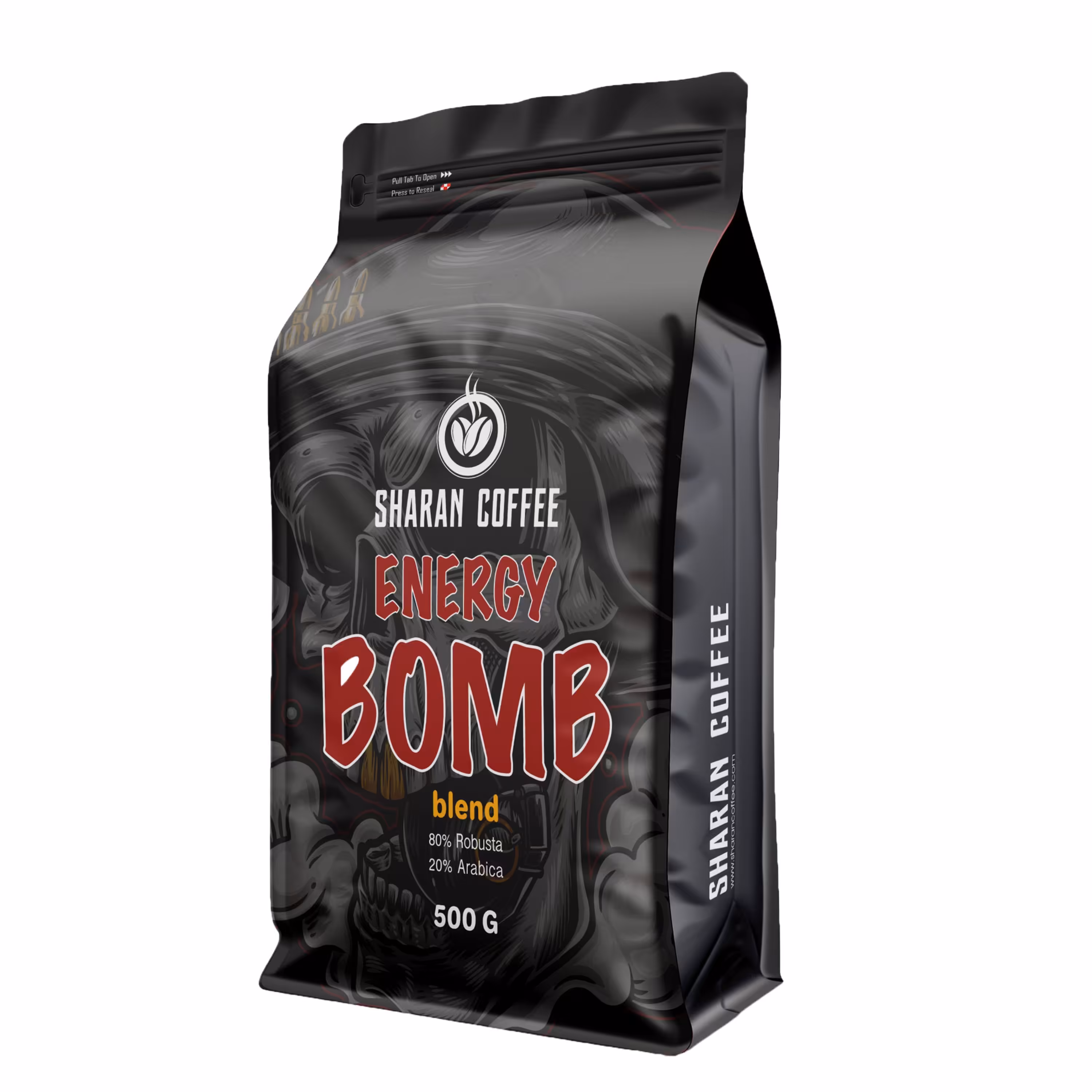 دانه قهوه میکس بمب انرژی شاران 500 گرمی