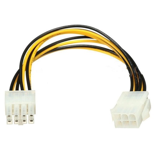 تبدیل برق 6 پین مادگی به برق 8 پین نری CPU