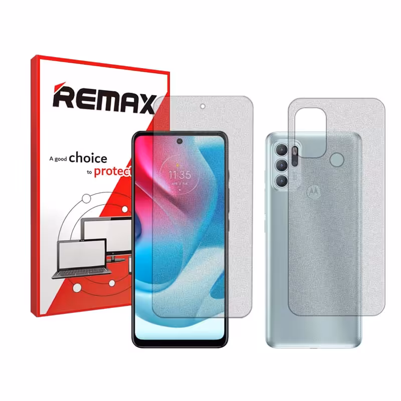 گلس صفحه نمایش و پشت گوشی موتورولا Moto G60S مدل مات برند ریمکس کد SS