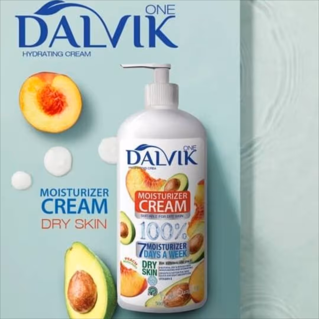 کرم مرطوب کننده دالویک وان مدل آووکادو و هلو حجم 500 میلی لیتر