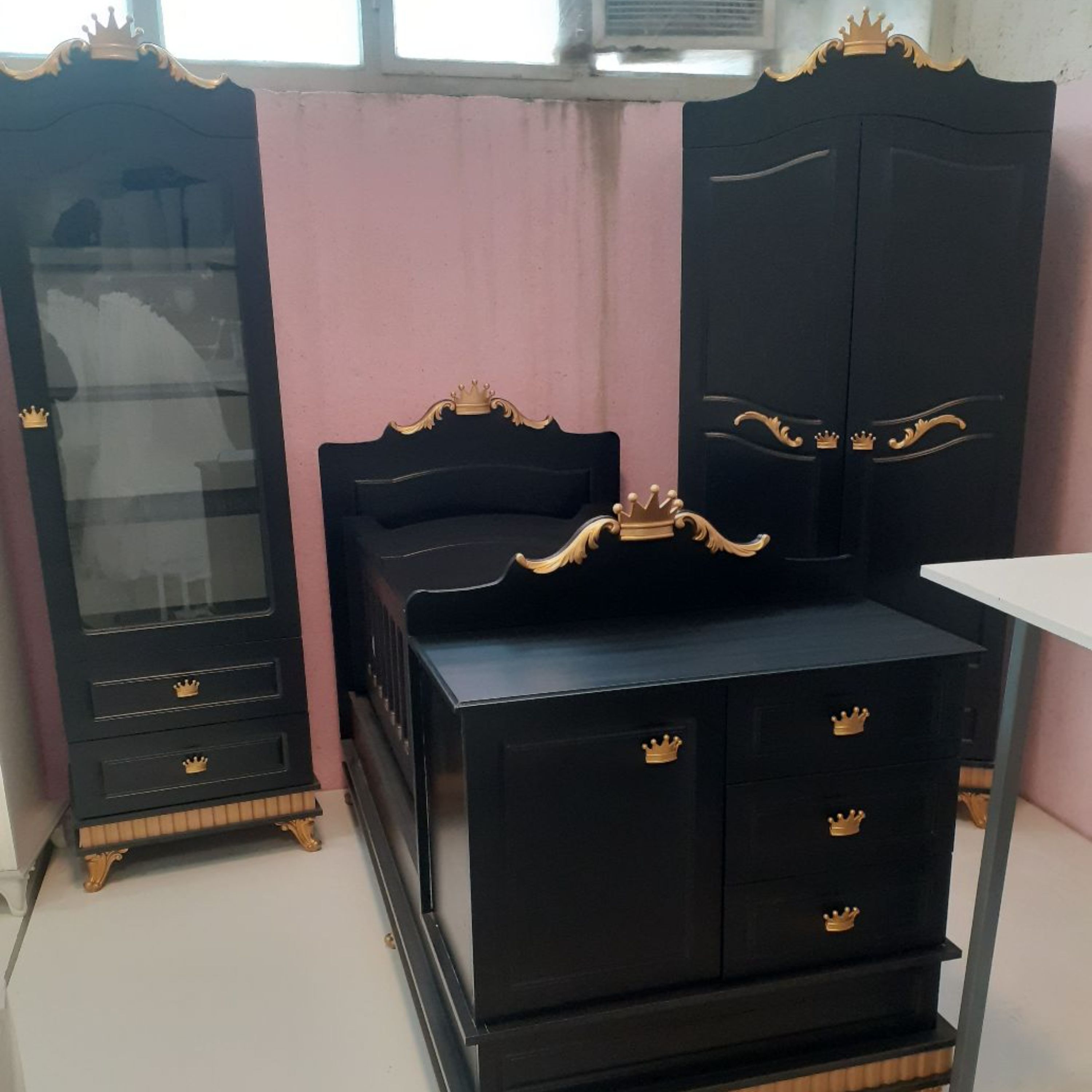 سرویس چوب مدل کینگ هم نوزادی هم نوجوان 4تیکه