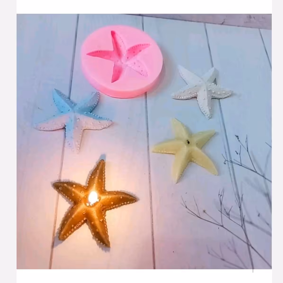مولد ستاره دریایی  بزرگ قطر 8ونیم سانت قالب شمع ستاره دریایی