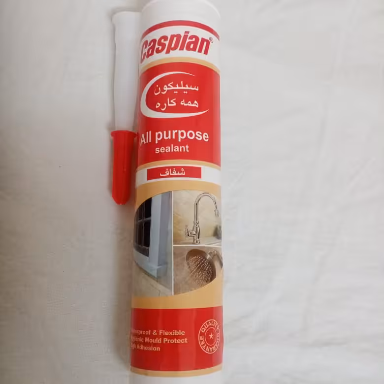 چسب سیلیکون کاسپین شفاف