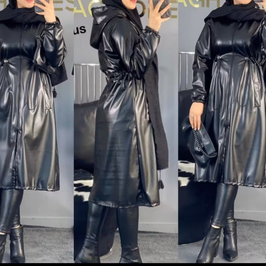 بارونی چرم داخل کرکی( ارسال رایگان)