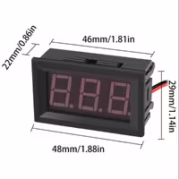 ولتمتر پنلی 5.6 اینچی سبز رنگ