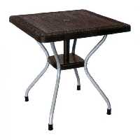 میز 4 نفره پایه فلزی حصیر بافت کد 623 ناصر پلاستیک