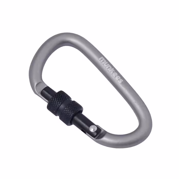کارابین مانکیز مدل D-Shape Carabiner With Screw Lock