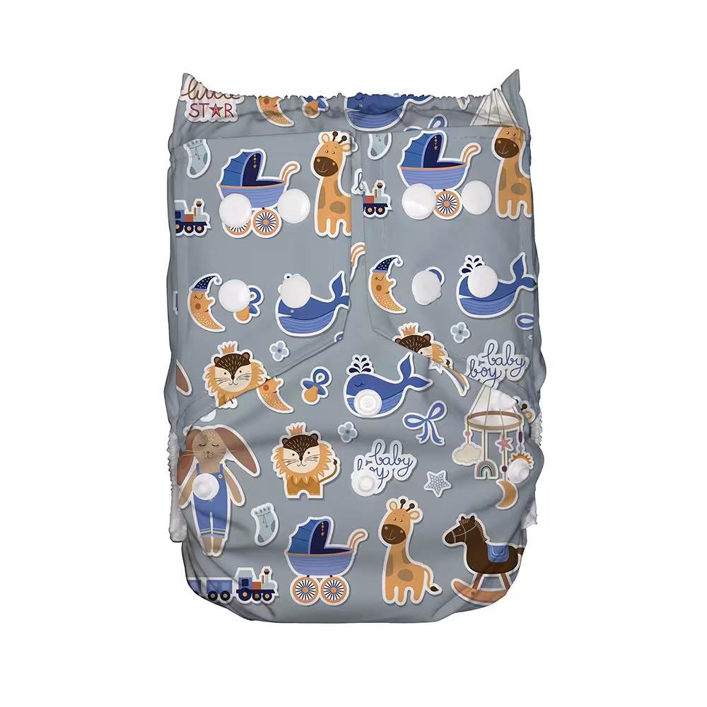 پوشک دائمی یکتاپلاس طرح نهنگ سایز  M