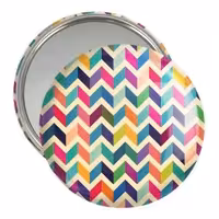 آینه جیبی خندالو مدل نقاشی انتزاعی کد 5328