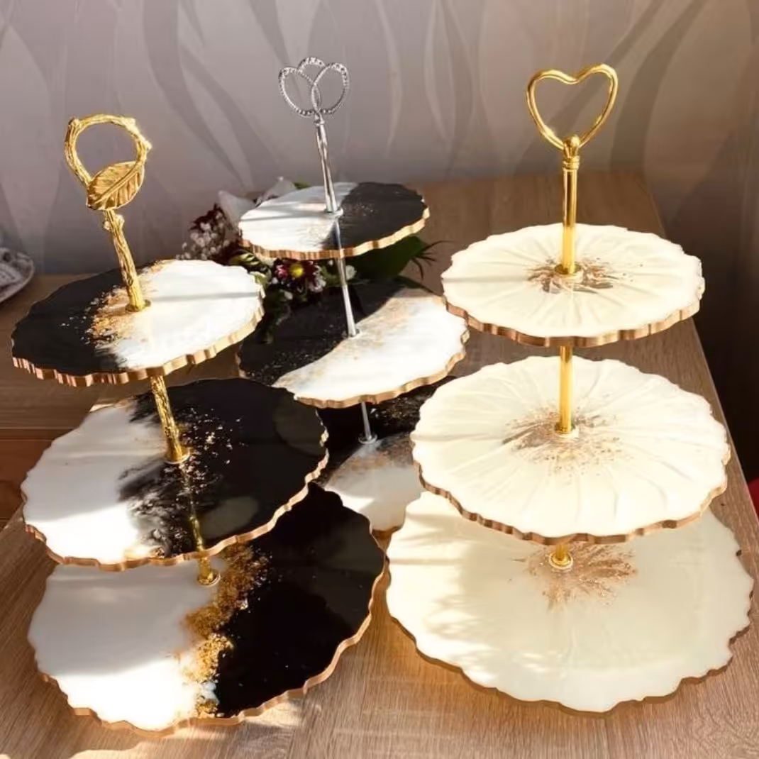 شیرینی خوری سه طبقه رزینی 