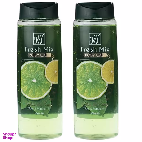 پک دو عددی شامپو بدن مای (MY) مدل fresh mix حجم 420 میلی لیتر