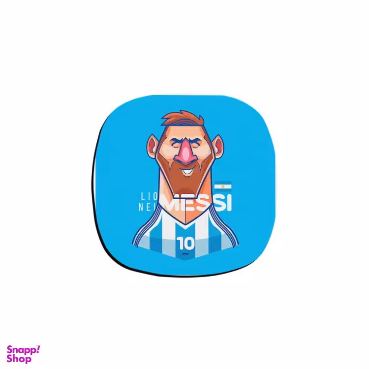 زیر لیوانی چوبی ترمه طراحان ایده (Terme Tarrahan Ide) طرح لیونل مسی کد cfp1889