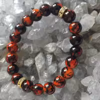 دستبند عقیق کاروالین زیبا 