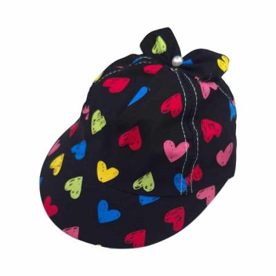 کلاه آفتابگیر بچگانه طرح قلب کد 1323