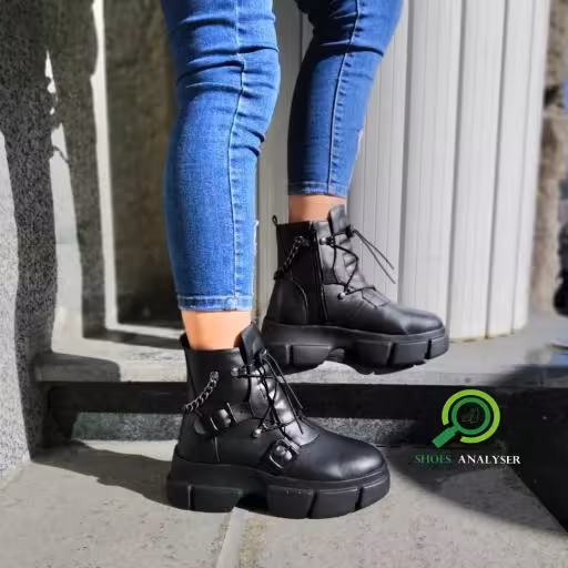 نیم بوت لژدار فشن بند کشی دخترانه زنانه