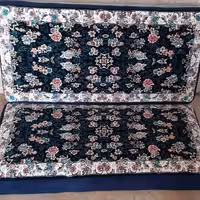 پشتی 700 شانه کاشان طرح افشان سرمه ای