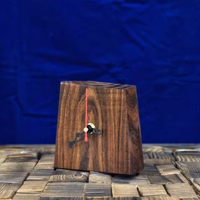 ساعت رومیزی چوب بید مجنون