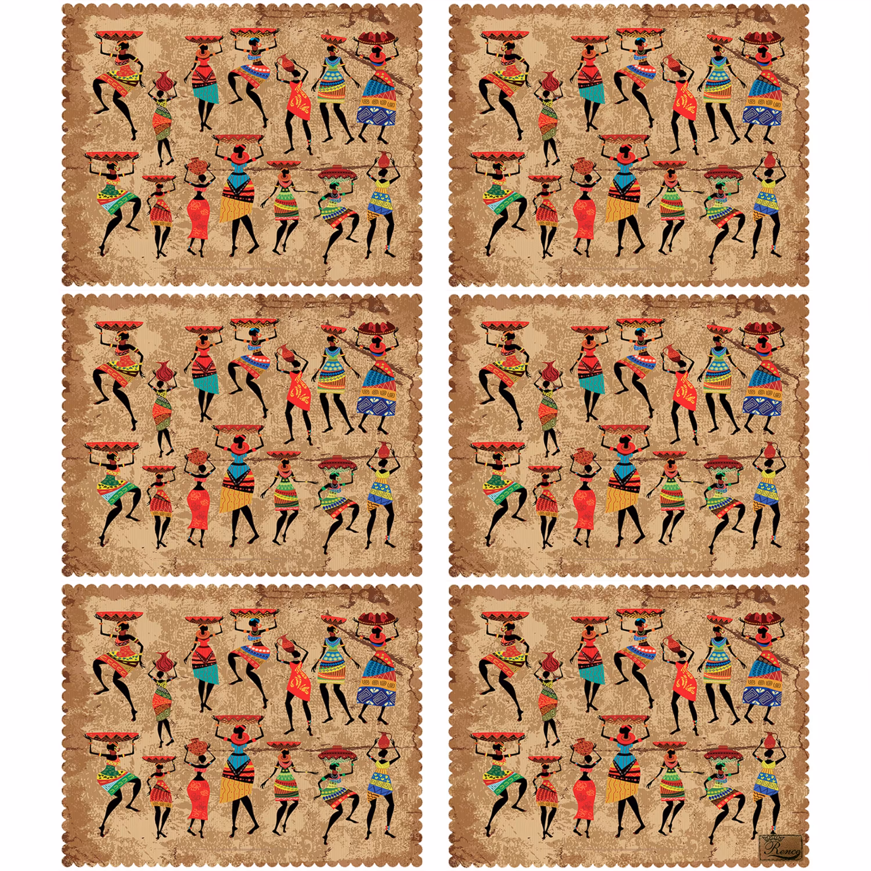 زیریشقابی مخمل رنس مدل U3-42005 سایز 40x35 سانتی متر