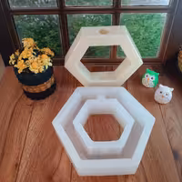 قالب سیلیکونی گلجا 6 ضلعی 10 سانتی