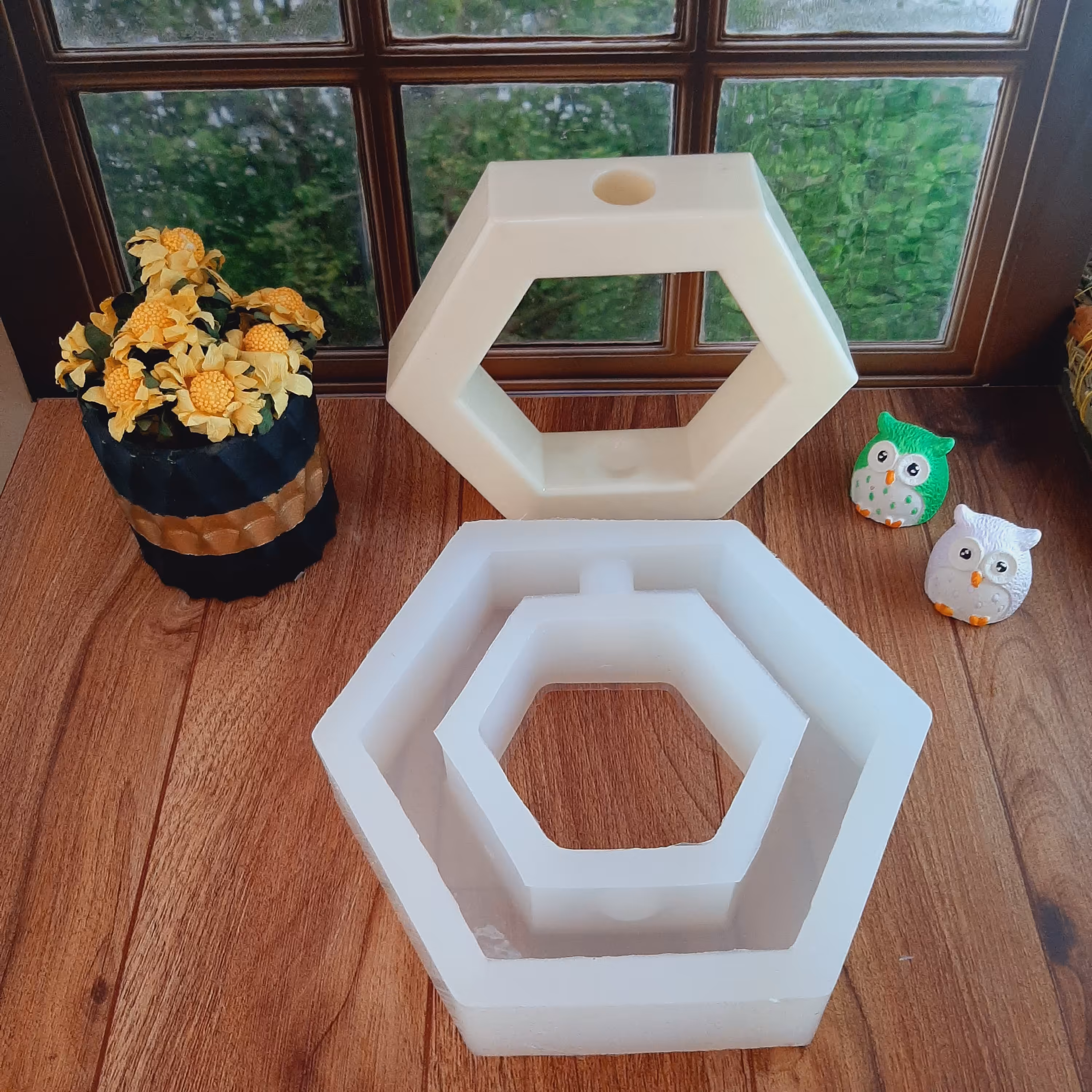 قالب سیلیکونی گلجا 6 ضلعی 10 سانتی