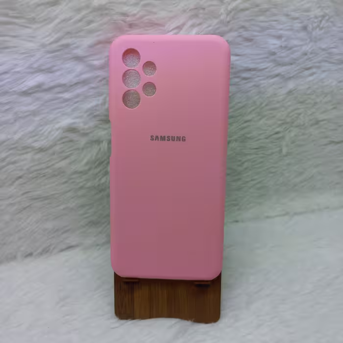 گارد سیلیکونی پاک کنی A13 رنگ صورتی کمرنگ مناسب گوشی سامسونگ A13 4G