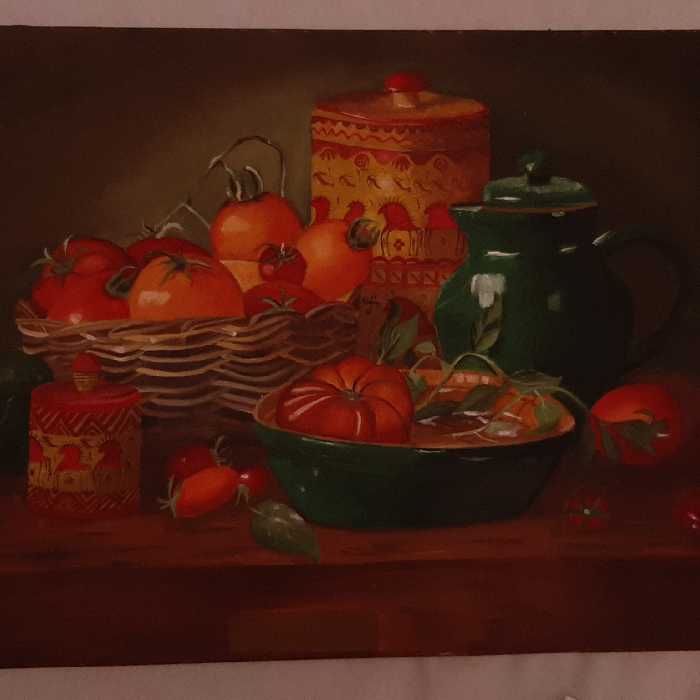 سفارش نقاشی رنگ روغن ورق طلا دکوراتیو